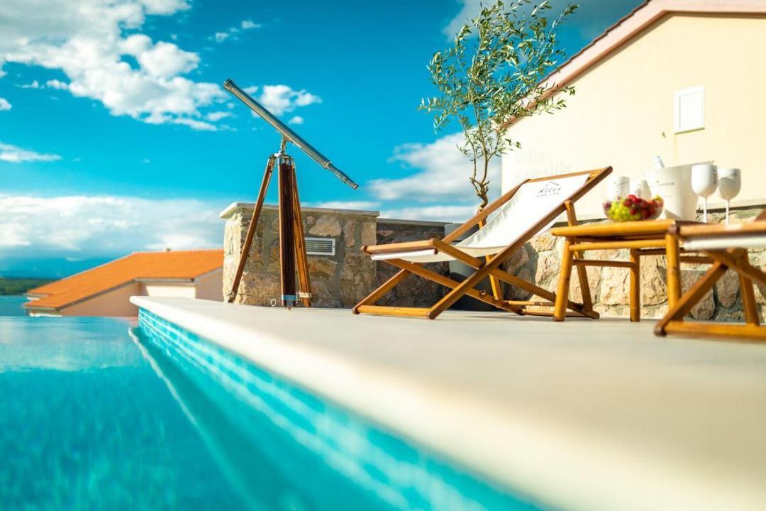 Luxury Villa Allen With Pool Klimno Extérieur photo