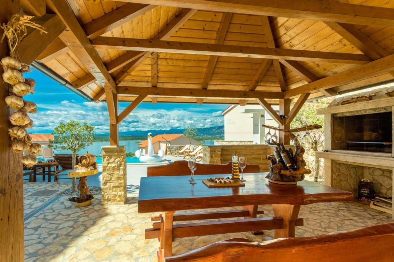 Luxury Villa Allen With Pool Klimno Chambre photo
