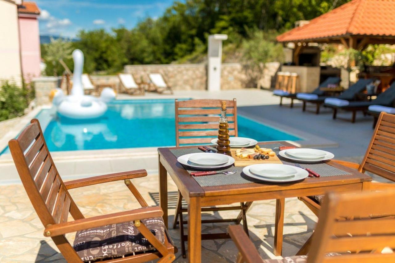 Luxury Villa Allen With Pool Klimno Chambre photo