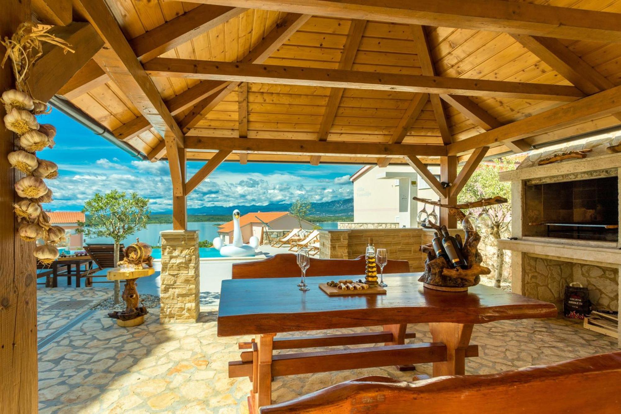 Luxury Villa Allen With Pool Klimno Chambre photo