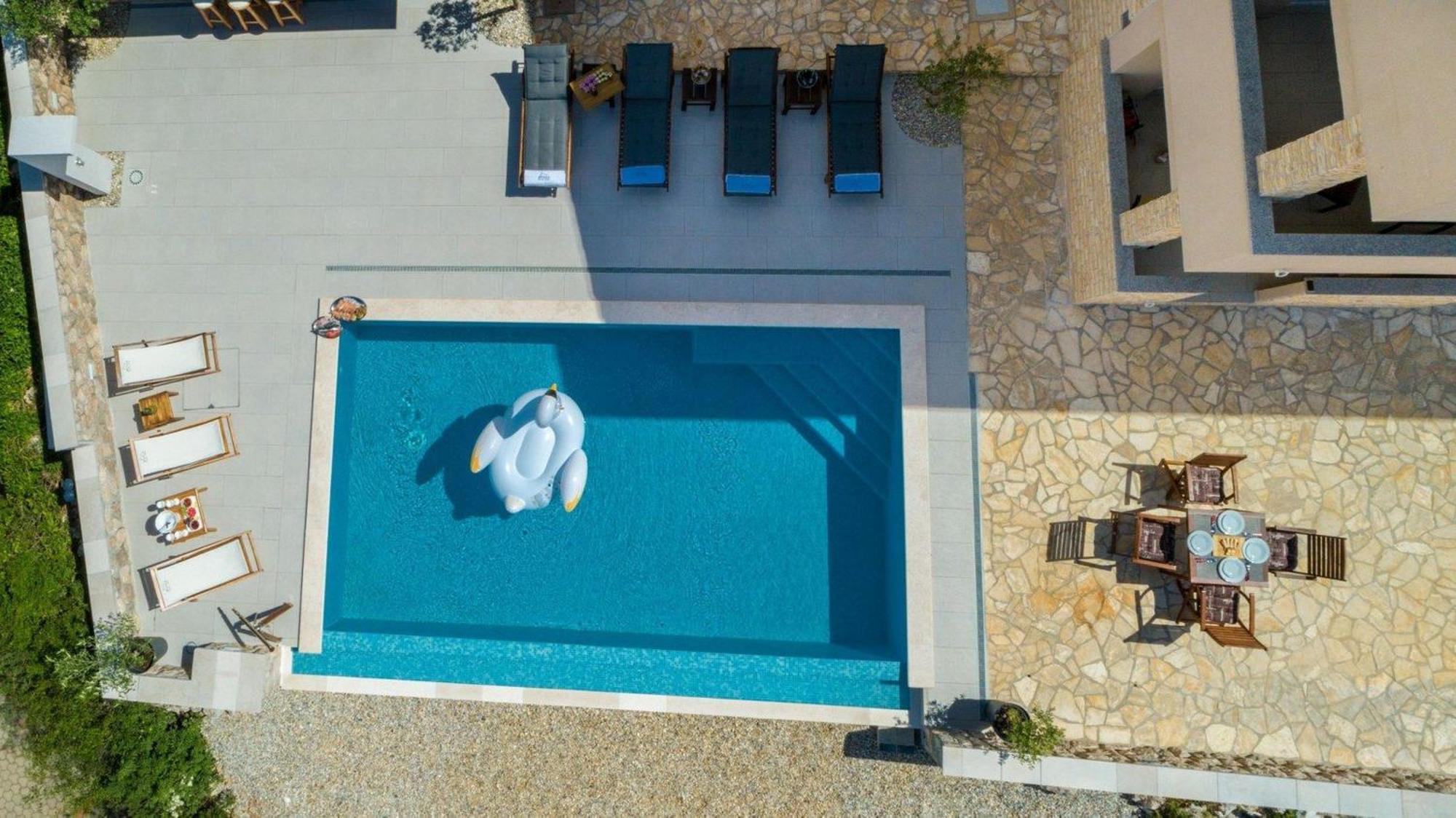 Luxury Villa Allen With Pool Klimno Chambre photo