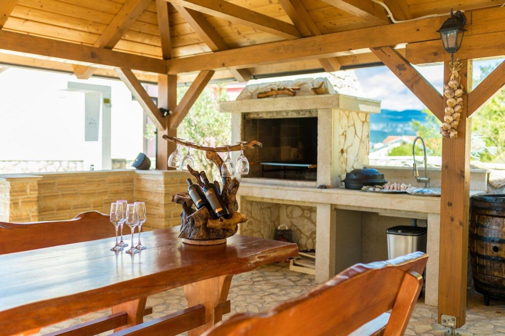 Luxury Villa Allen With Pool Klimno Chambre photo